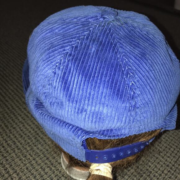 Master Mix Adjustable Blue Corduroy OSFA Hat - Picture 3 of 5